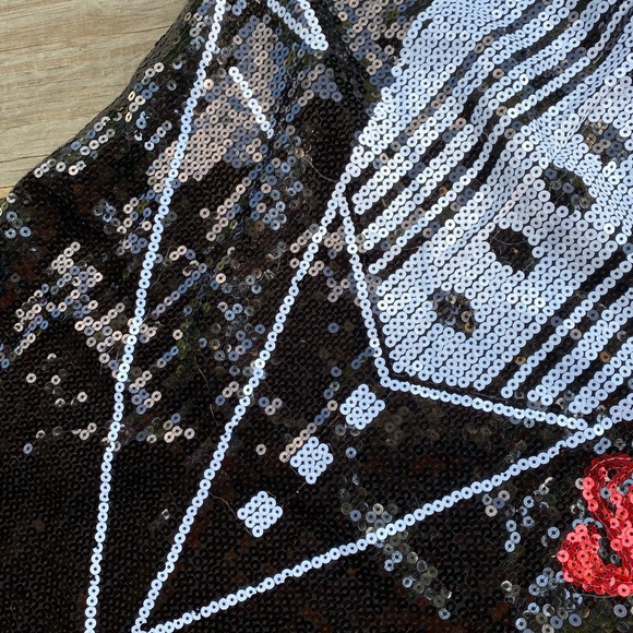 Delicious sequin tuxedo dress - Picture 4 of 10